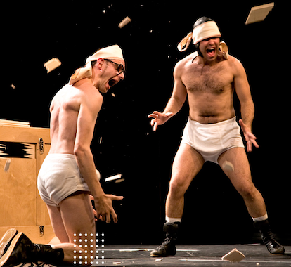 Spectacle clownesque : "Okidok/Slips inside" par Xavier Bouvier et Benoît Devos - Les 3 colombiers Port Jérôme sur seine