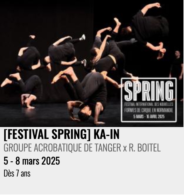 Ballet acrobatique pour 13 acrobates et danseurs : "[FESTIVAL SPRING] KA-IN", GROUPE ACROBATIQUE DE TANGER x R. BOITEL